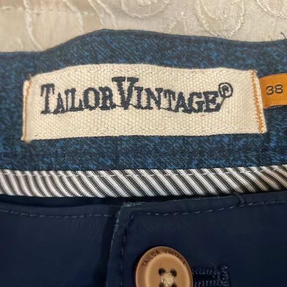 Tailor Vintage Men’s SZ 38 Luxe-performance Navy Blue 4 Pocket Shorts NWT - Picture 3 of 16